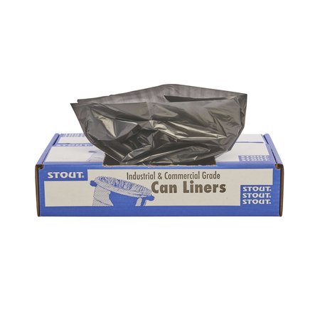 STOUT BY ENVISION 33 gal Trash Bags, Brown/Black, 100 PK T3340B13